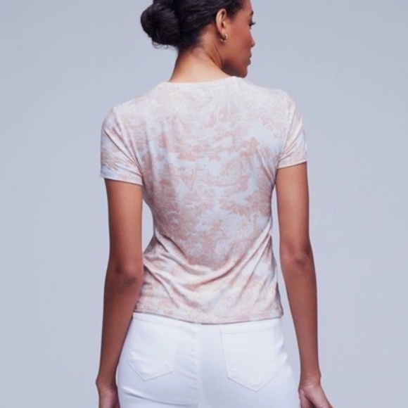 L'AGENCE Ressi Short Sleeve Printed Tee - Size S/P - Picture 6 of 10